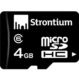 Карта пам'яті Strontium microSDHC 4GB Class 6 (SR4GTFC6R) - фото Карта пам'яті Strontium microSDHC 4GB Class 6 (SR4GTFC6R)