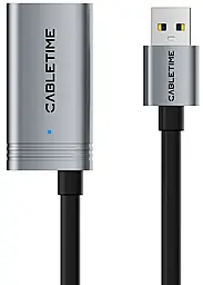 Шлейф (Кабель) Cabletime USB 3.0 AM/AF 10м чорний (CA915170) - фото Шлейф (Кабель) Cabletime USB 3.0 AM/AF 10м чорний (CA915170)