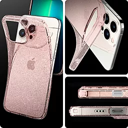 Чехол Spigen для iPhone 13 Pro - Liquid Crystal Glitter Rose Quartz (ACS03256) - миниатюра 2