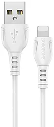 Кабель Borofone BX51 USB-A - Lightning 12w 2.4a 1м cable White - фото Кабель Borofone BX51 USB-A - Lightning 12w 2.4a 1м cable White