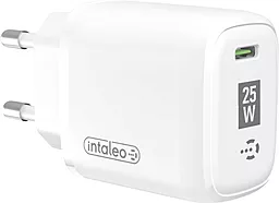 Сетевое зарядное устройство Intaleo TCGQPD125 25W PD/QC3.0 3A USB-C White