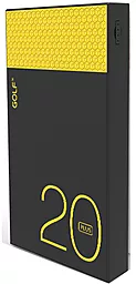 Повербанк GOLF Hive20 Plus 20000mah Black/Yellow - фото Повербанк GOLF Hive20 Plus 20000mah Black/Yellow