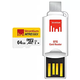 Карта пам'яті Strontium microSDXC 64GB Nitro 566X Class 10 UHS-I U1 (SRN64GTFU1T) - фото Карта пам'яті Strontium microSDXC 64GB Nitro 566X Class 10 UHS-I U1 (SRN64GTFU1T)