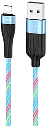 Кабель Hoco U85 Charming Night USB-A - Lightning 12w 2.4a 1м cable Blue