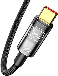 Кабель USB Baseus Explorer Series Auto Power-Off 100w 6a 2m USB-Type-C cable black (CATS000301) - миниатюра 2