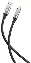 Кабель XO NB251 USB-A - Lightning 12w 6a 1м cable Black - миниатюра 2 Кабель XO NB251 USB-A - Lightning 12w 6a 1м cable Black - миниатюра 2