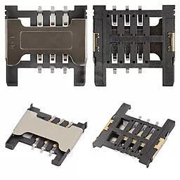 Конектор SIM-карти Fly IQ4416 / IQ456 Era Life 2 / IQ458 Evo Tech 2 / IQ459 Quad EVO Chic 2 - фото Конектор SIM-карти Fly IQ4416 / IQ456 Era Life 2 / IQ458 Evo Tech 2 / IQ459 Quad EVO Chic 2