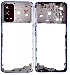 Рамка корпуса Oppo Reno 6Z со стеклом камеры Aurora - фото Рамка корпуса Oppo Reno 6Z со стеклом камеры Aurora