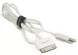 Кабель USB JCPAL 30-pin to USB 1m White (JCP6030) White - миниатюра 2