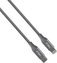 Кабель Ttec 2DK41UG USB Type-C - Lightning 18w 3a 1.5м PD сable Space Gray - мініатюра 2