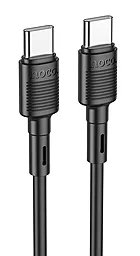 Кабель Hoco X83 Victory USB Type-C - Type-C 60w 3a 1м PD cable Black - фото Кабель Hoco X83 Victory USB Type-C - Type-C 60w 3a 1м PD cable Black