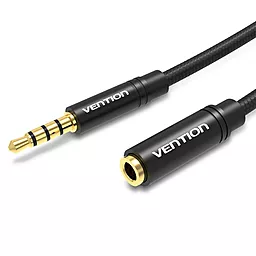 Аудіо подовжувач Vention AUX mini Jack 3.5 мм M/F 2 м cable black (BHBBH)