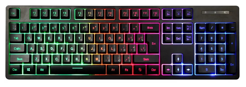 Клавиатура 1stPlayer K5 USB Black - фото 1