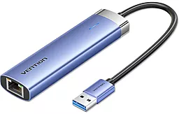 Мультипортовый USB Type-C хаб Vention 5-in-1 blue (TGFSB)