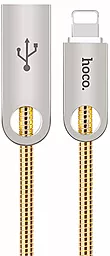 Кабель USB Hoco U8 Lightning Cable Metal Gold / Tarnish