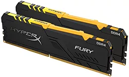 Оперативна пам'ять HyperX 32 GB (2x16GB) DDR4 2666 MHz Fury RGB Black (HX426C16FB3AK2/32)