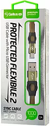 Кабель USB Gelius Pro Flexible 2 micro USB Cable Pine Green (GP-UC07m) - миниатюра 2