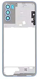Рамка корпуса Motorola Moto G71 5G XT2169 со стеклом камеры Arctic Blue - фото Рамка корпуса Motorola Moto G71 5G XT2169 со стеклом камеры Arctic Blue