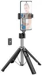 Селфи-монопод Hoco K18 Wave four-leg live broadcast holder Black (6931474770707) - фото Селфи-монопод Hoco K18 Wave four-leg live broadcast holder Black (6931474770707)