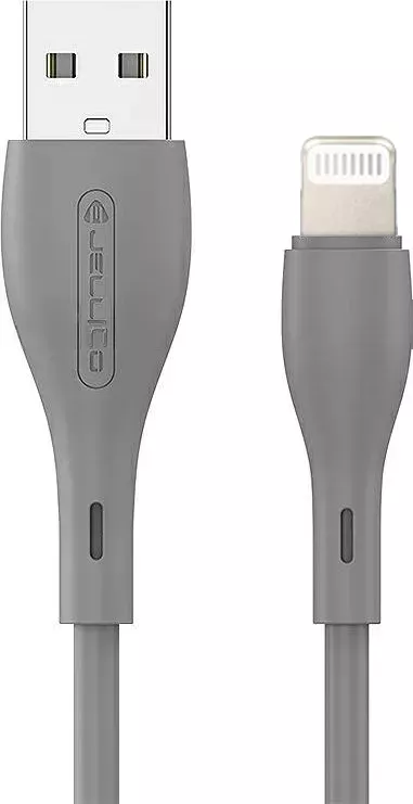 Кабель Jellico A14 USB-A - Lightning 12w 3a 1м cable Gray - фото 1