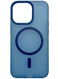 Чехол Case Smoky with MagSafe для Apple iPhone 14 Pro Max Dark Blue - фото Чехол Case Smoky with MagSafe для Apple iPhone 14 Pro Max Dark Blue