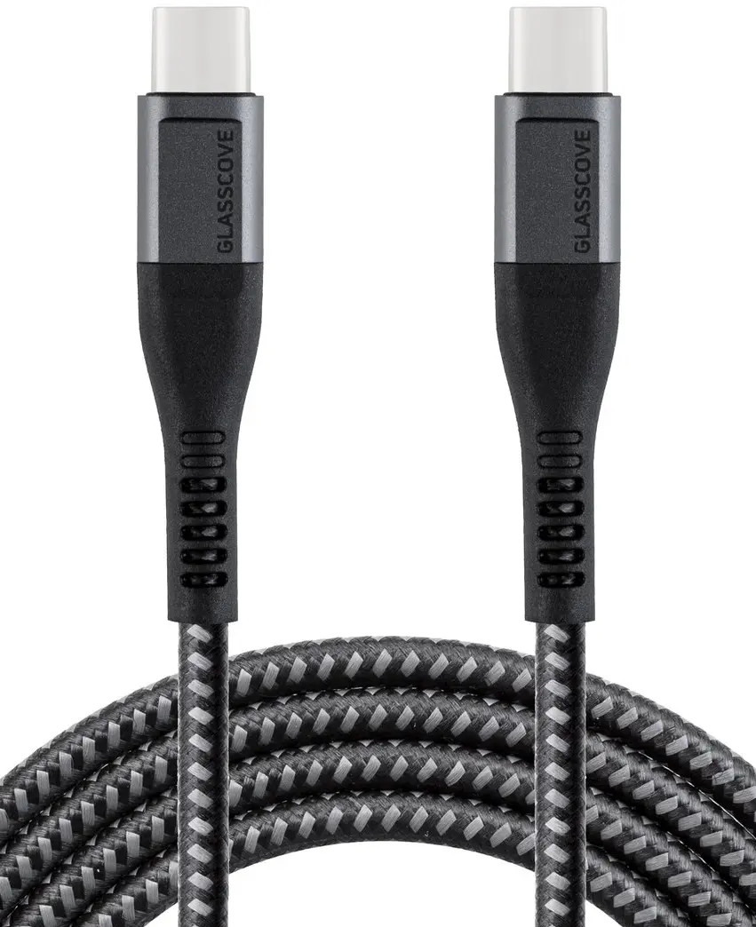 Кабель Glasscove SOLID USB Type-C - Type-C 60w 3a 1m cable DarkSlateGray (GS-06CС) - фото 1