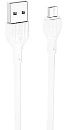 Кабель XO NB200 USB-A - micro USB 10.5w 1м cable White - фото Кабель XO NB200 USB-A - micro USB 10.5w 1м cable White