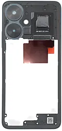Рамка корпуса Xiaomi Redmi 13C 5G со стеклом камеры, Original Blue - фото Рамка корпуса Xiaomi Redmi 13C 5G со стеклом камеры, Original Blue