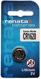 Батарейки Renata CR1620 1шт 3 V
