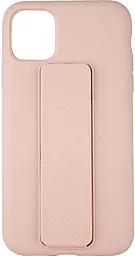 Чехол Epik Silicone Case Hand Holder Apple iPhone 12, iPhone 12 Pro Pink Sand