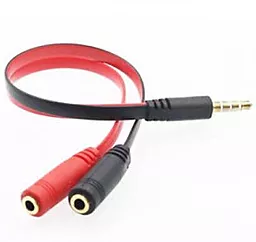 Аудио разветвитель Voltronic AUX mini Jack 3.5мм M/2xF cable 0.2m black/red (YT-S-3.5(M) / 2*3.5(F)) - фото Аудио разветвитель Voltronic AUX mini Jack 3.5мм M/2xF cable 0.2m black/red (YT-S-3.5(M) / 2*3.5(F))