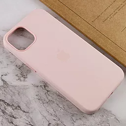 Чехол Apple Silicone Case Full with MagSafe and SplashScreen для Apple iPhone 13 mini Chalk Pink - миниатюра 5