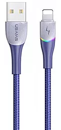 Кабель Usams U77 Colorful USB-A - Lightning 12w 2.4a 1.2м cable Blue