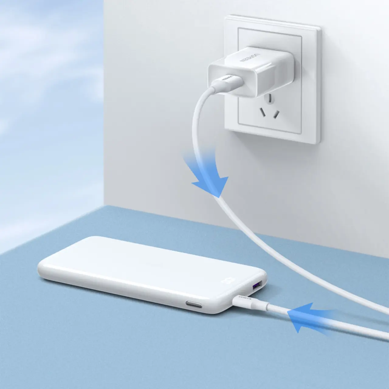 Кабель UGreen US289 Nickel Plating USB-A - micro USB 10w 0.5м cable White (60140) - фото 6