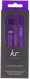 Наушники KS Ribbons earphones Purple - миниатюра 2