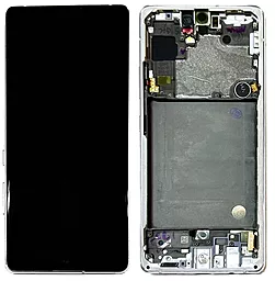 Дисплей Samsung Galaxy A71 5G A716 с тачскрином и рамкой, оригинал, Prism Cube Silver - фото Дисплей Samsung Galaxy A71 5G A716 с тачскрином и рамкой, оригинал, Prism Cube Silver