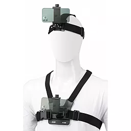 Утримувач для селфі Ulanzi Select MP-2 для телефону/екшн-камери на груди та голову