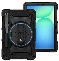 Бронированный чехол Becover Horizontal Handle для Samsung Galaxy Tab S10 FE Plus (SM-X620/SM-X626) 13.1" Black (714568)