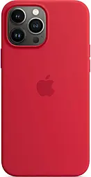 Чохол Silicone Case Full with MagSafe and SplashScreen для Apple iPhone 13 Pro Max Red - фото Чохол Silicone Case Full with MagSafe and SplashScreen для Apple iPhone 13 Pro Max Red