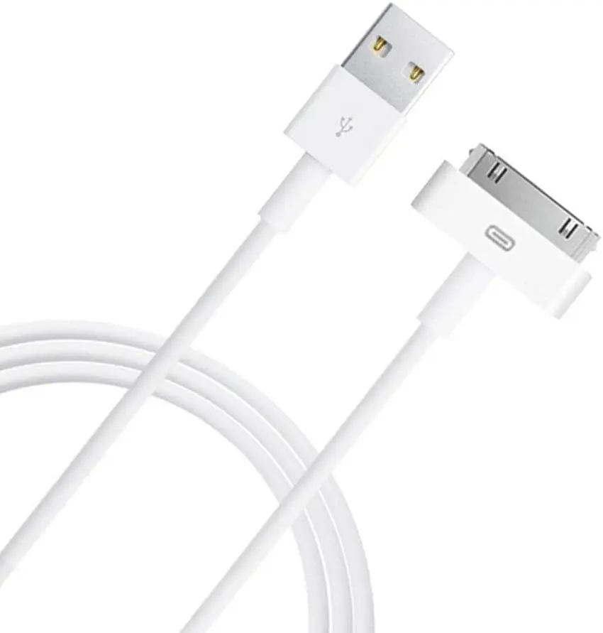 Кабель USB Apple 30-pin Dock Cable White - фото 6