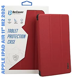 Чехол для планшета BeCover Smart Case для Apple iPad Air 11" M2 2024, M3 2025 Red Wine (711596) - фото Чехол для планшета BeCover Smart Case для Apple iPad Air 11" M2 2024, M3 2025 Red Wine (711596)