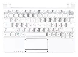 Клавіатура для ноутбуку Samsung N210 N220 з топ панеллю біла