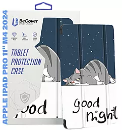 Чехол для планшета BeCover Smart Case для Apple iPad Pro 11" M4 2024 Good Night (711636) - фото Чехол для планшета BeCover Smart Case для Apple iPad Pro 11" M4 2024 Good Night (711636)