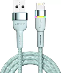 USB Кабель Essager Colorful LED 12W 2.4A Lightning Cable Blue (EXCL-XCD03)