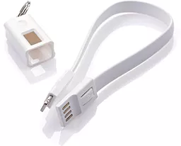 Кабель Vinga Short USB-A - Lightning 12w 2.4a 0.2м cable White - фото Кабель Vinga Short USB-A - Lightning 12w 2.4a 0.2м cable White