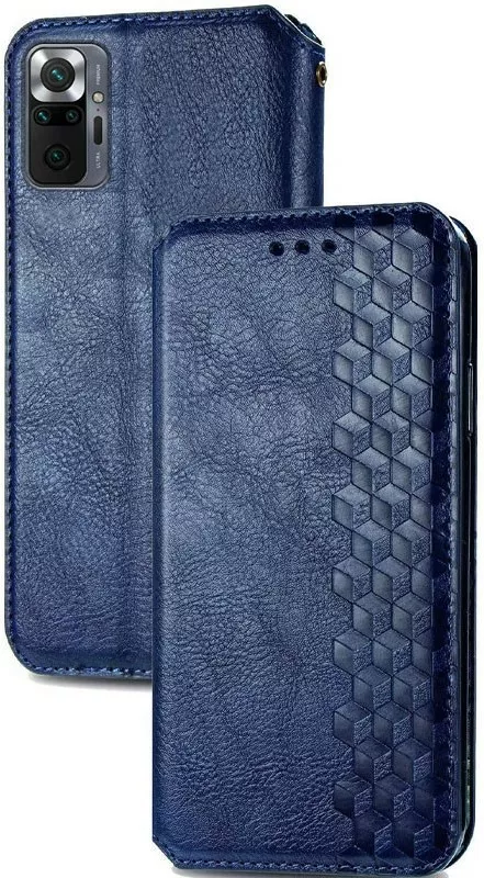 Чехол GETMAN Cubic Xiaomi Redmi Note 10 Pro Blue - фото 1