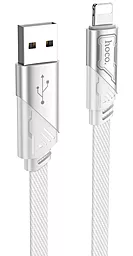 Кабель Hoco U119 USB-A - Lightning 12w 2.4a 1.2м cable Grey - фото Кабель Hoco U119 USB-A - Lightning 12w 2.4a 1.2м cable Grey