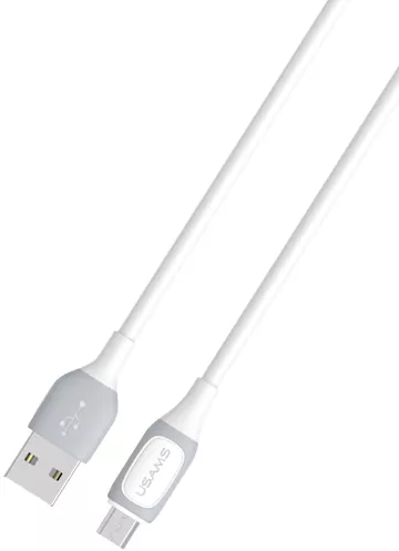 Кабель Usams SJ597 USB-A - micro USB 10w 1м cable White - фото 3