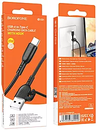 Кабель Borofone BX91 USB-A - Type-C 15w 3a 1м cable Black - мініатюра 6 Кабель Borofone BX91 USB-A - Type-C 15w 3a 1м cable Black - мініатюра 6