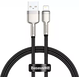 Кабель USB Baseus Cafule Series Metal 2.4A 0.25M Lightning Cable Black (CALJK-01)